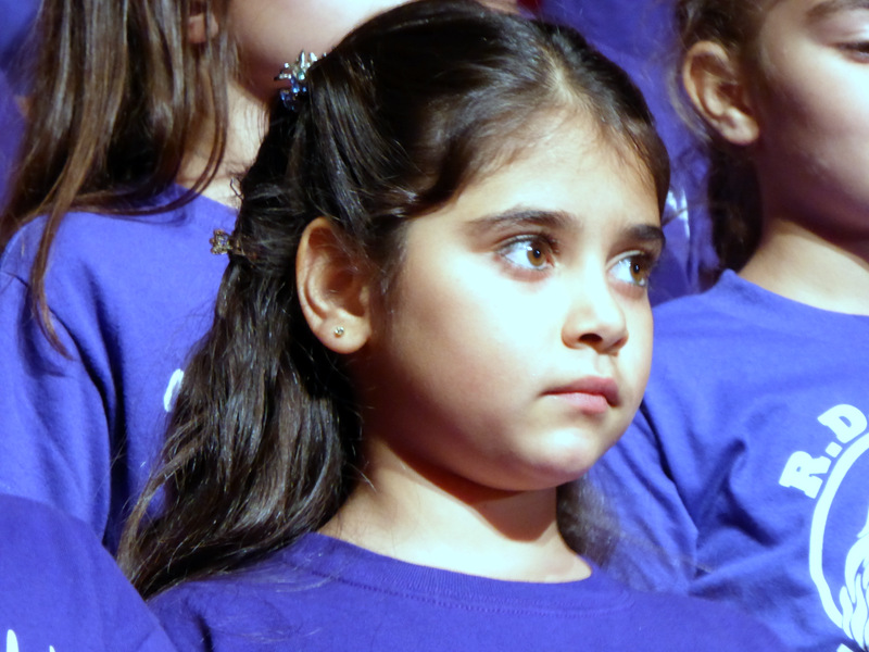 Students from RD White Elementary singing at commemoration of Armenian Genocide